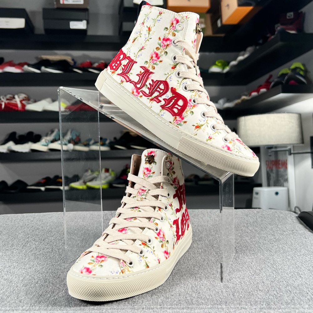 💐AUTHENTIC GUCCI: BLIND FOR LOVE: FLORAL HIGHTOP SNEAKER💐
